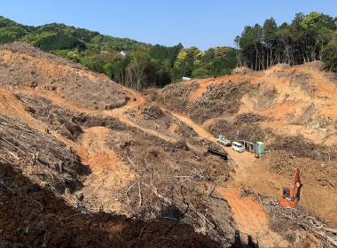 女原第一期造成工事（調整池）施工前画像