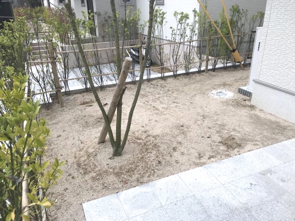 K様邸外構工事施工前画像