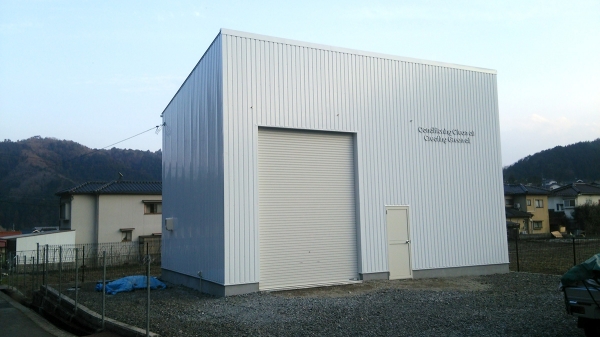 新築2階建て倉庫工事施工後画像