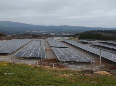 多久太陽光発電所23区画施工後画像